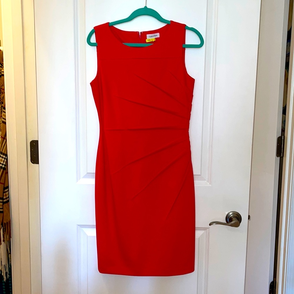 Coral Pink Calvin Klein Dress